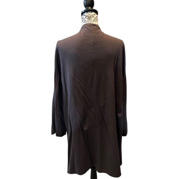 Bryn Walker Open Front Long Cardigan brown size L - Picture 2 of 11